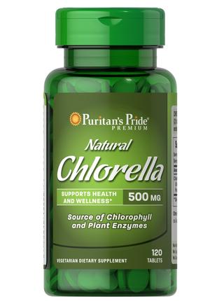 Натуральная добавка Puritan's Pride Natural Chlorella 500 mg, ...