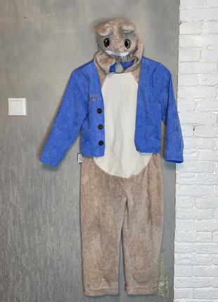 Карнавальный костюм кролик питтер на мальчика 7-8роков