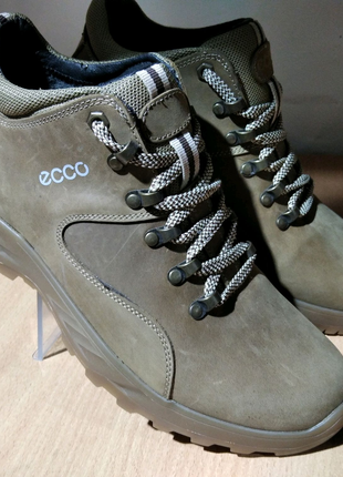Мужская кожаная обувь мужские зимние ботинки ECCO зимняя обувь