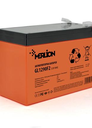 Аккумулятор гелевый 9 Ah MERLION GL1290F2 12V Orange Q10/420