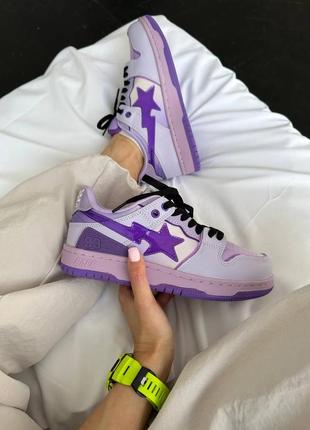 Кроссовки a bathing ape bape sta sk8 purple