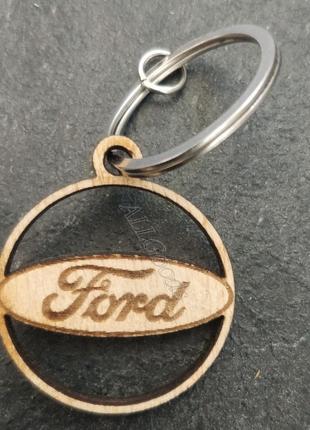 Брелок для ключей деревянный Ford