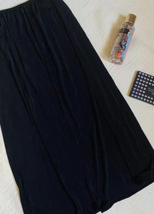 Подьюбник черный длинный юбка черная макси черная m&s- s,m,l