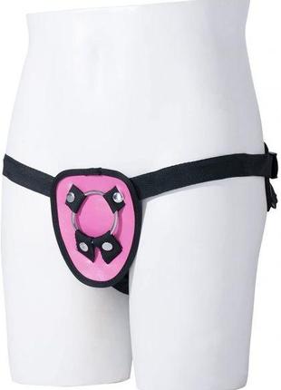 T111667 Трусики HARNESS с кольцами STRAP ON HARNESS PINK 18+