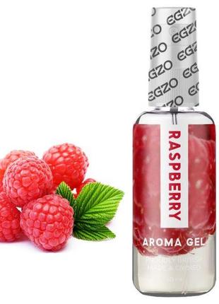 Съедобный гель-лубрикант EGZO AROMA GEL - Малина 50 мл 18+