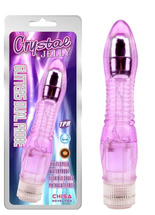 Вибратор гелевый Chisa Crystal Jellie Purple 18+