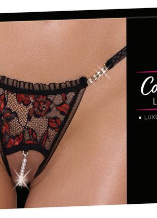 Стрінги Crotchless String Pearl S/M 18+