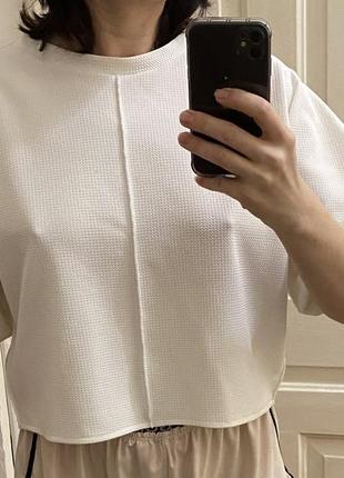 Блуза зі щільного трикотажу