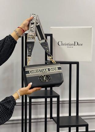 Сумочка черная женская Christian Dior Сумка маленькая Кристиан...