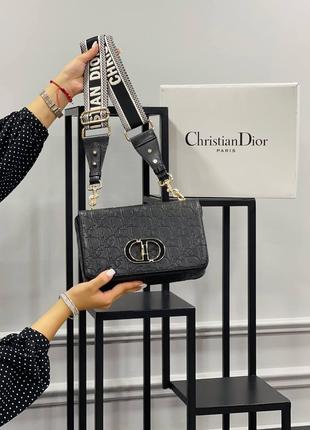 Сумочка черная женская Christian Dior Сумка маленькая Кристиан...