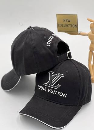 Кепка черная женская мужская Louis Vuitton Бейсболка Луи Витон...