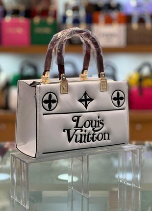 Сумка белая женская Louis Vuitton Сумка маленькая Луи Витон Кр...