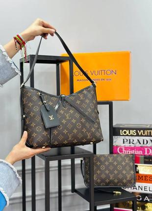 Сумка коричневая женская Louis Vuitton 2в1 Сумка большая Луи В...