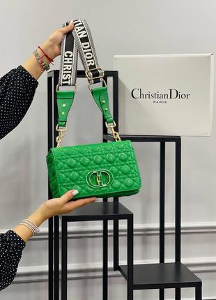 Сумочка зеленая женская Сhristian Dior Сумка маленькая Кристиа...