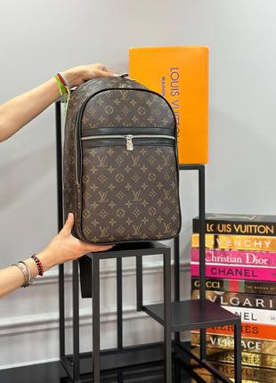 Рюкзак большой коричневый женский мужской Louis Vuitton Multi ...