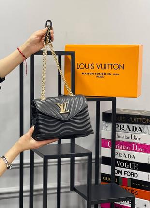 Сумка стеганая черная женская Louis Vuitton Клатч Сумка Луи Ви...