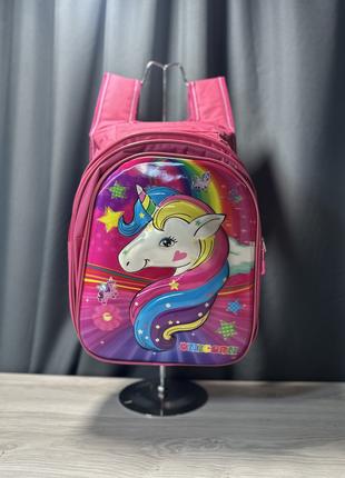Рюкзак розовый детский Единорог для девочки Рюкзак школьный