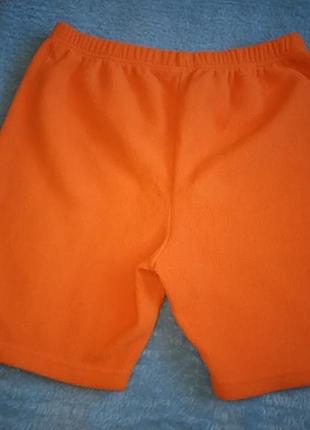Оранжевые флисовые штаны