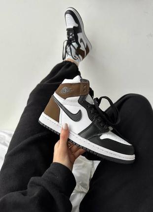 Кроссовки nike air jordan 1 retro high “dark mocha”