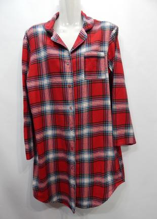 Рубашка удлиненная фирменная женская фланель M&S; UKR 46-48 09...