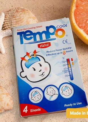 Tempo cool Темпо кул жаропонижающий гелевой пластырь 4 шт Египет