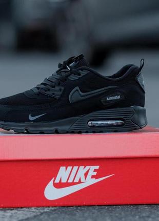 Кроссовки мужские nike air max 90 full black черные