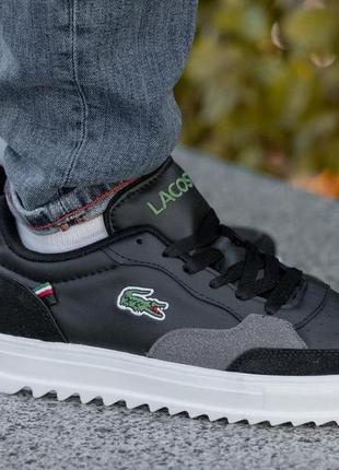 Кроссовки lacoste step sport - black