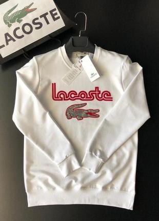 Свитшот мужской lacoste white белый