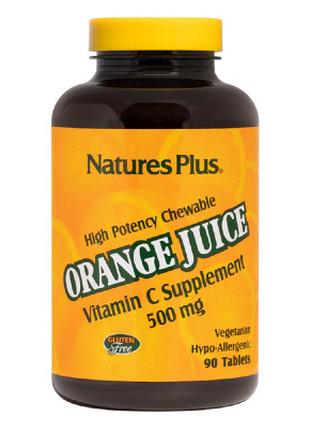 Витамин Natures Plus Витамин С, Orange Juice Vitamin C, 500 мг...