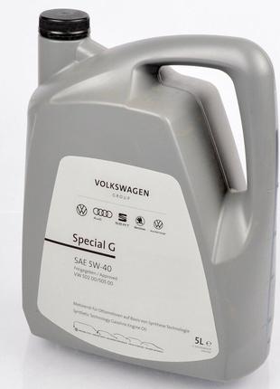 Синтетическое моторное масло VAG 5W40 Special Gazoline (5л)
