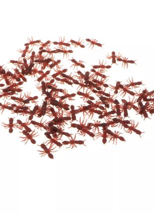 Искусственные насекомые муравьи рыжие - в наборе 20 шт., разме...