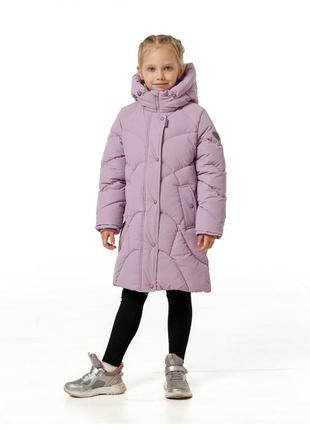 Куртка зимова на екопусі для маленьких дівчаток дитяча пуховик...