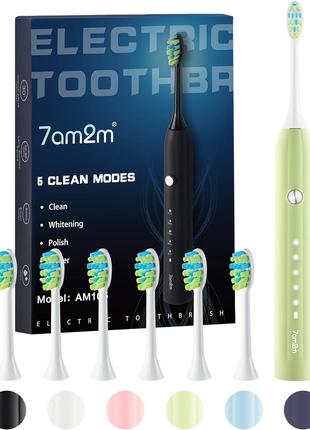 7AM2M Электрическая зубная щетка Sonic для взрослых и детей, о...