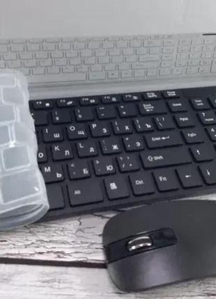 Беспроводная клавиатура и мышь для ПК компьютера модель UKC K06