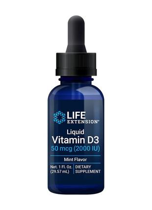 Витамины и минералы Life Extension Liquid Vitamin D3 2000 IU, ...
