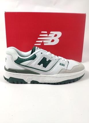 Кросівки new balance 550 біло зелені