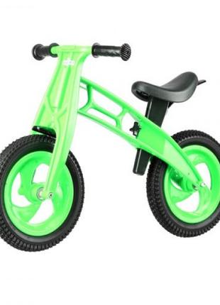Біговел "Cross Bike" з надувними шинами, 12" (зелений)