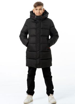 Куртка зимняя для мальчика подростка детский на экопухе brendo...
