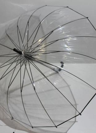 Прозрачная зонта, трость, зонт