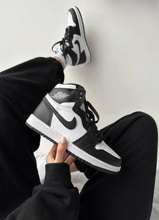 Кросівки nike air jordan 1 retro high “black / white classic”