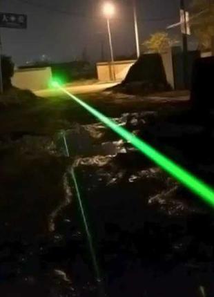Потужна лазерна вказівка зелена з насадкою Green Laser Pointer...