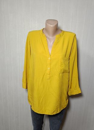 Желтая летняя блуза. блкза свободного кроя. желтая блузка. ярк...