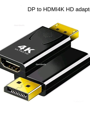 Переходник / конвертор / адаптер DP -> HDMI Display Port 4k 1080P