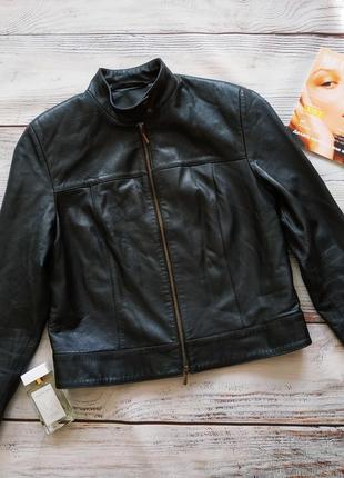 Куртка из настоящей кожи черного цвета от marks &amp; spencer