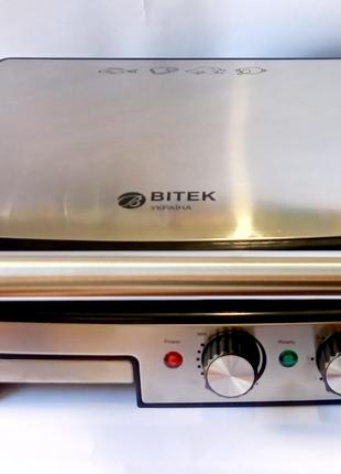 Контактний гриль електричний притискний з таймером BITEK BT-2681
