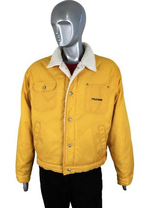 Polo jeans чоловіча яскрава жовта куртка демісезонна