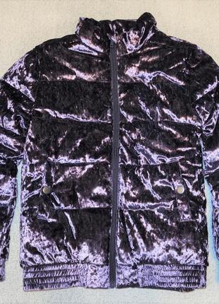 Демисезонная велюровая куртка kappahl на 10 лет