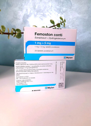 Фемостон, femoston, фемостон конті, 1+5 мг, 28 таблеток