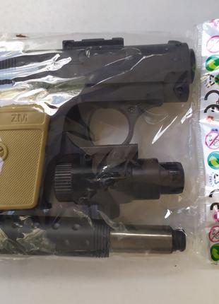 Игрушечный пистолет на пульках арт.ZN-1 металл. дуло, см. опис...