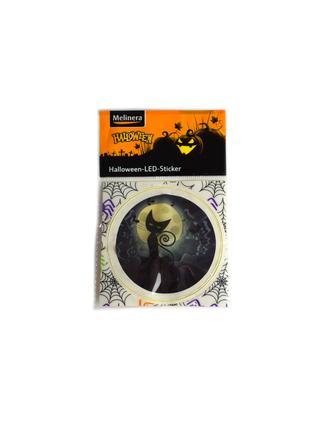 LED наклейка "Кошка Хэллоуин" HALLOWEEN, светодиодная наклейка...